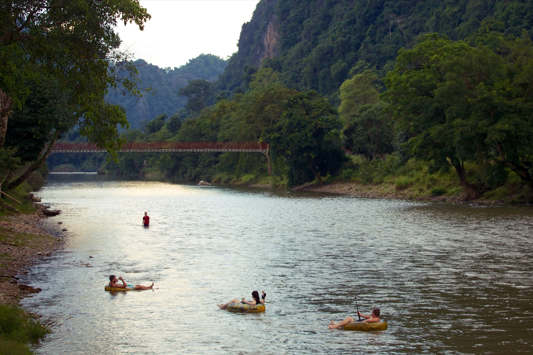Vang Vieng, Nam Song Fluss
